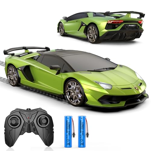 AEROQUEST Remote Control Car for Lamborghini Officially Licensed 116 Scale Lambo Hobby Rc Cars with Headlight 24GHz Race Car Toys for Boy Girl 412 Years Old 12Kmh Birthday Gift - Image 1