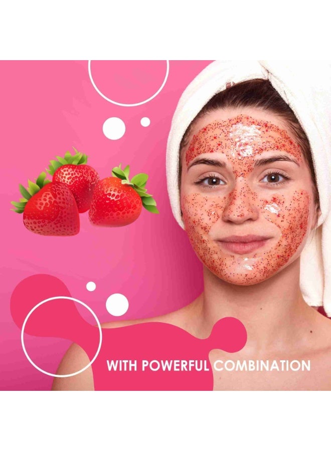 VIVA PROFESSIONAL Viva Facial Scrub Strawberry 500ml | Deep Exfoliating Face Scrub | Brightening & Smoothing Skin Care for All Skin Types UAE - Image 2