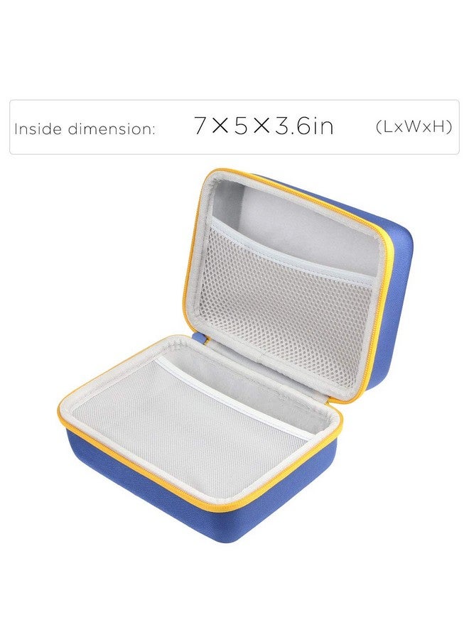 Co2Crea Hard Travel Case Replacement For Leapfrog Fridge Phonics Magnetic Letter Set (Blue Case + Yellow Zipper) - Image 3