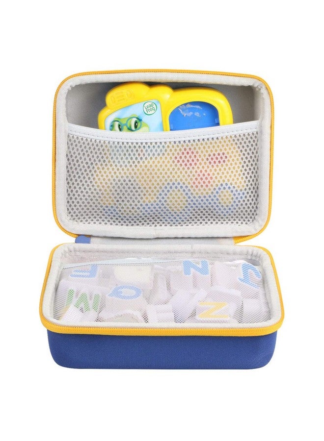 Co2Crea Hard Travel Case Replacement For Leapfrog Fridge Phonics Magnetic Letter Set (Blue Case + Yellow Zipper) - Image 1