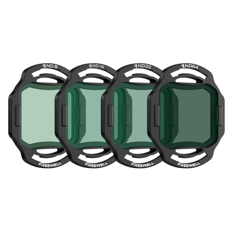 Freewell ND Filter 4Pack for DJI O4 Air Unit ProND8 ND16 ND32 ND64Reduce Shutter Speed for Smooth Cinematic Footage - Image 2