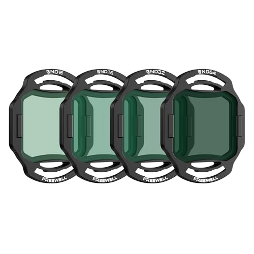 Freewell ND Filter 4Pack for DJI O4 Air Unit ProND8 ND16 ND32 ND64Reduce Shutter Speed for Smooth Cinematic Footage - Image 1