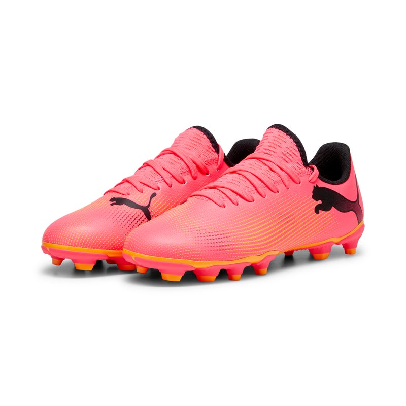PUMA FUTURE 7 PLAY FG/AG Kids Youth Pink Football Boots - Image 2
