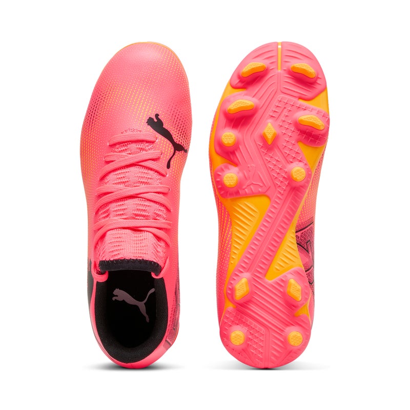 PUMA FUTURE 7 PLAY FG/AG Kids Youth Pink Football Boots - Image 4