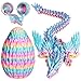 Olee Odee 3D Printed Dragon Eggs with Articulated Fly Dragon Inside Collectible Figurines Fidget Toy for Adults Kids Birthday Easter Christmas White Elephant Gifts for Friends ColleaguesRainbow M Size - Image 2