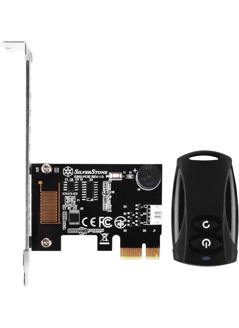 SilverStone SilverStone Tek 24G Wireless Power Remote with PowerReset Function and Audio Feedback ES02PCIE  - Image 2