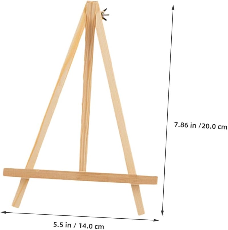 Jojofuny 3 Mini Wooden Easels Tripod Art Display Stand For Painting Drawing Crafts - Image 4