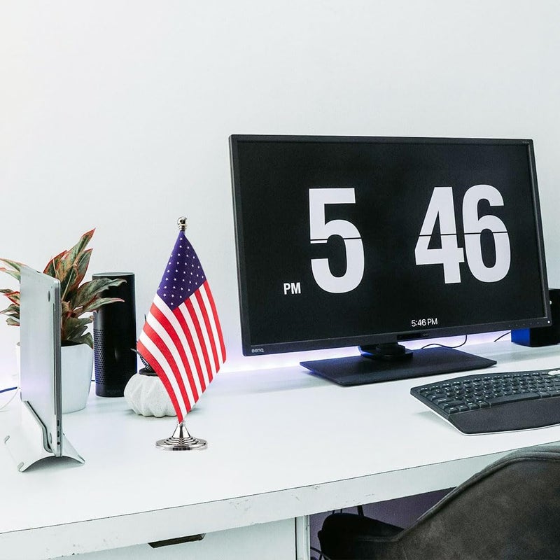 mflagperft USA Flag American Flags, Small Mini American Desk Flag, Used for Table Office Classroom Home Patriotic Events Decorations - Image 3