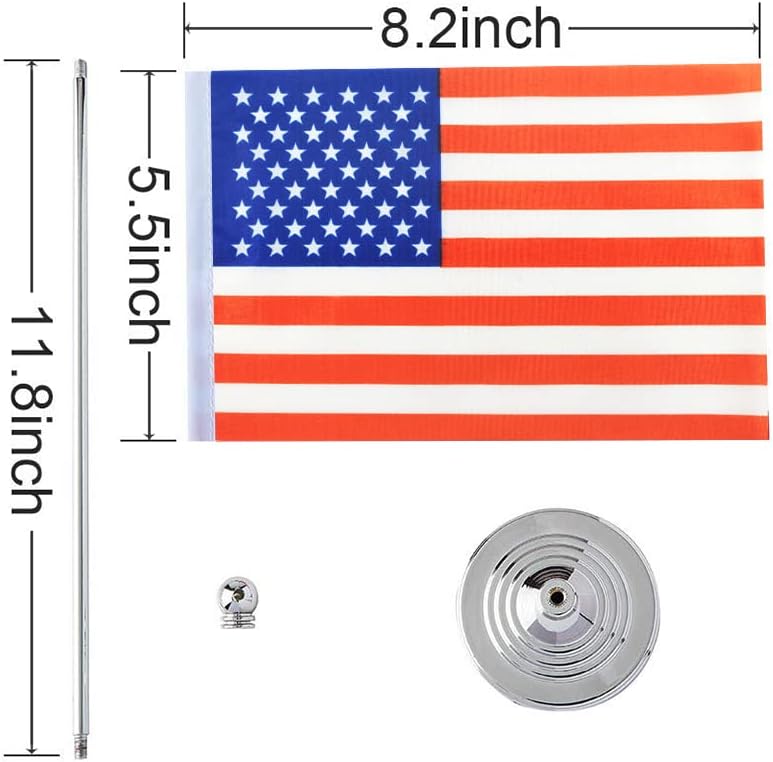 mflagperft USA Flag American Flags, Small Mini American Desk Flag, Used for Table Office Classroom Home Patriotic Events Decorations - Image 1