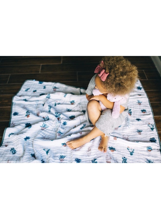 Little Unicorn Original Premium Cotton Quilt | Multi-Layered & Extra-Soft Muslin Fabric |for Babies & Toddlers (Prickle Pots) - Image 2