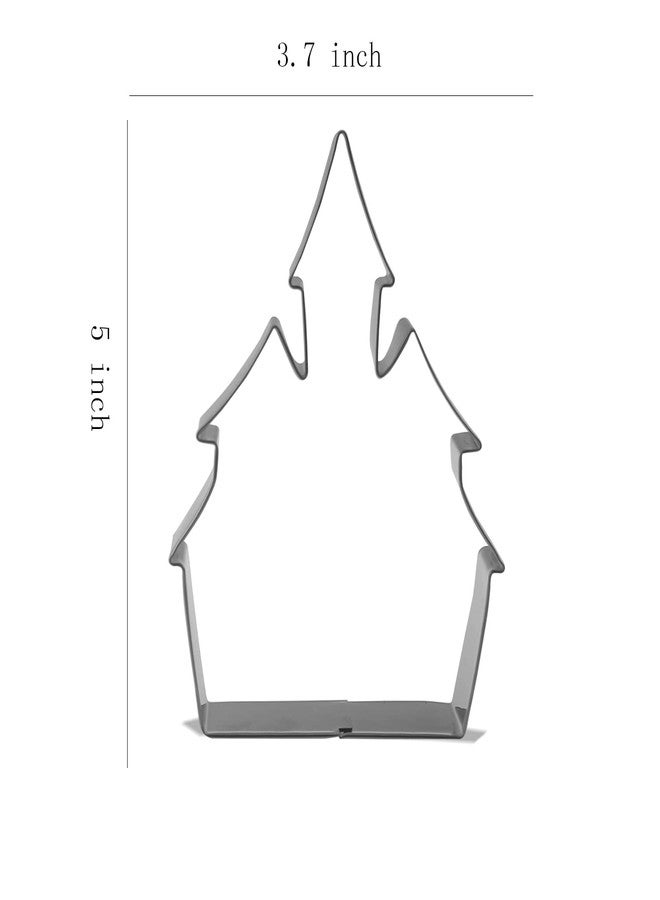Keewah 5 inch Halloween Castle Cookie Cutter - Stainless Steel - Image 2