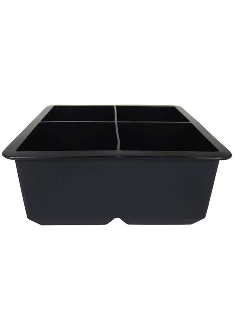 Generic - Ice Trays 4 Cavity Square Grid Shape Silicone Cube Ice Cube Mold Maker - Image 1
