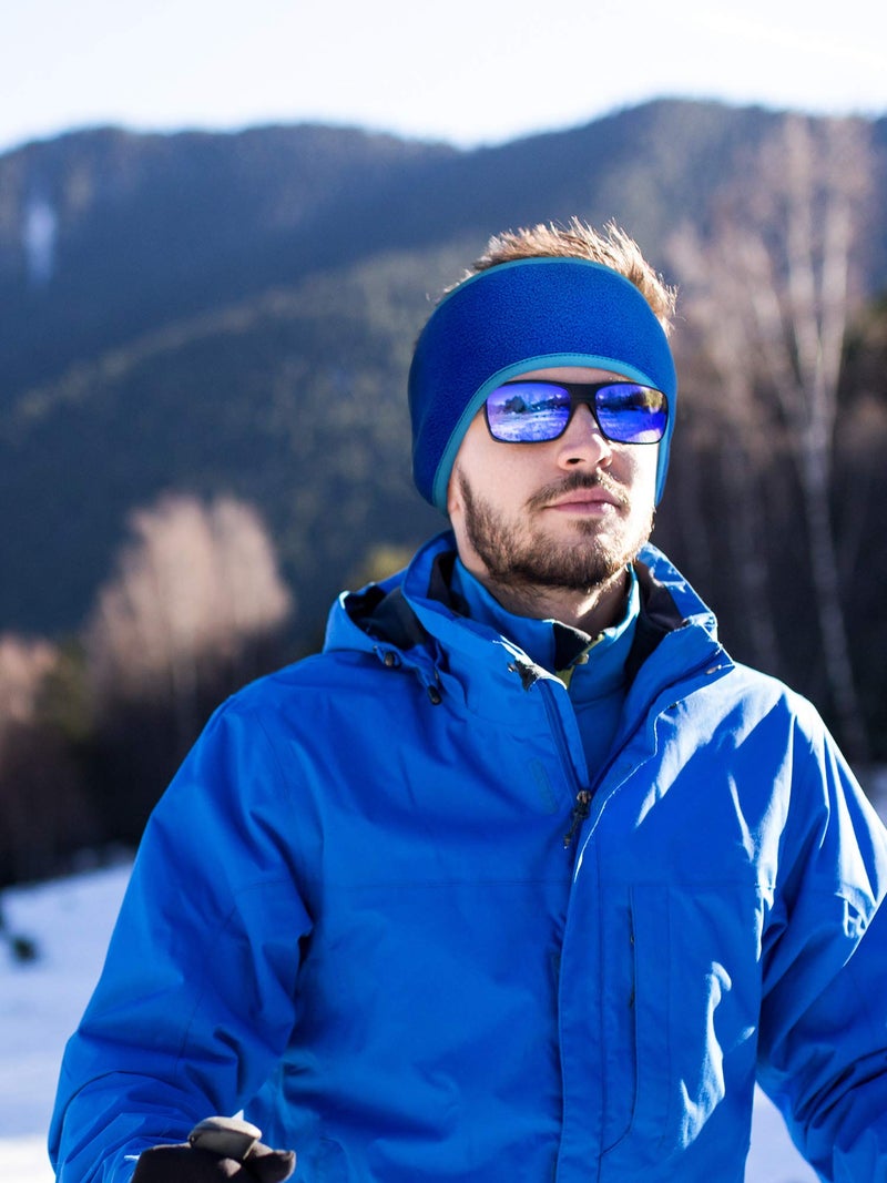 BBTO 3 Pcs Fleece Ear Warmers Muffs for Men Women Headband Ear Muffs Winter Covers for Cold Weather Running Cycling Ski(Black, Gray, Blue) - Image 5