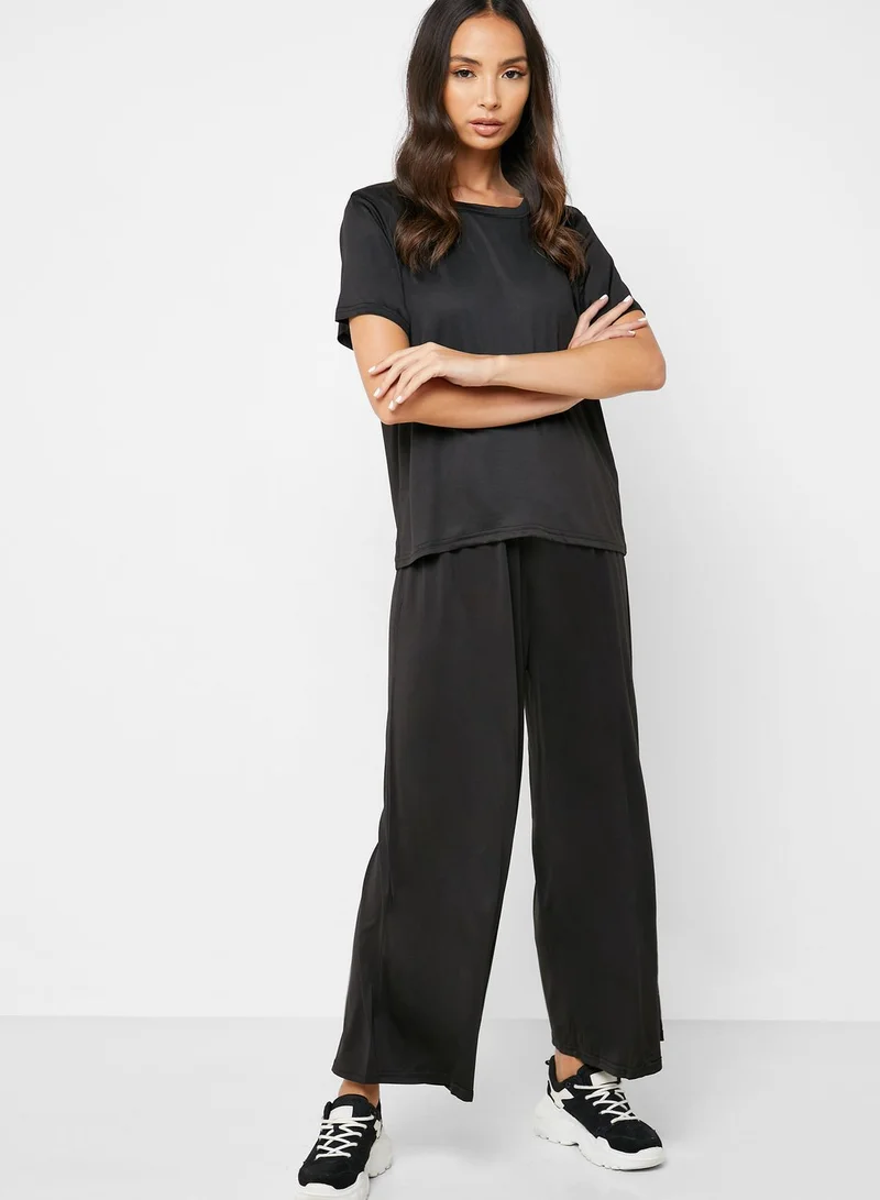 Ginger Wide Leg Joggers Set