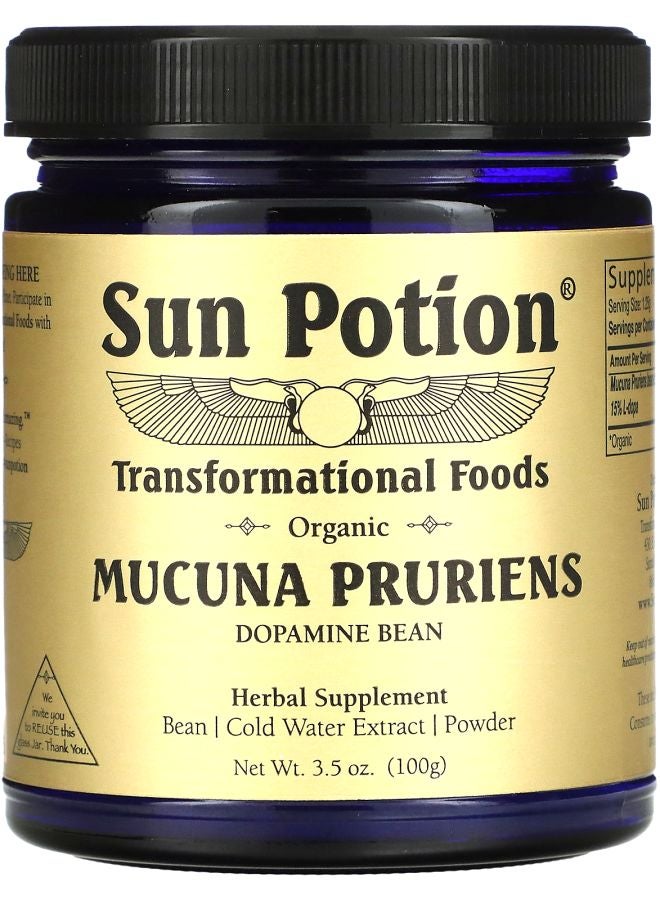 Sun Potion Organic Mucuna Pruriens Powder 3.5 oz (100 g)