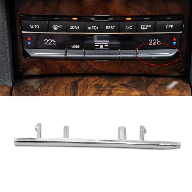 Jaronx Compatible with Mercedes Benz AC Button Trim E Class W212 Air Conditioning Climate Control Button Chrome Trim for E Class W212 E63 AMG E250 E350 E400 E550 20102017 Polished