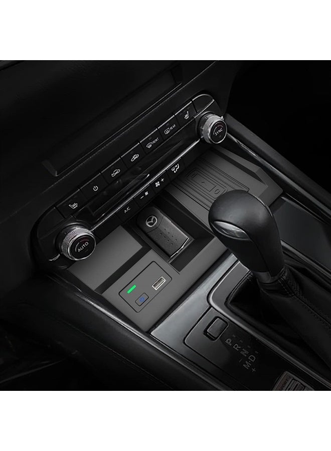 CarQiWireless Wireless Car Charger for Mazda CX5 2017-2023 2022 Accessories, Wireless Phone Charging Pad for CX-5 2018 2019 2020 2021 - Image 3