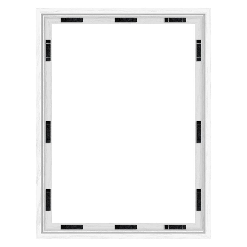 Abtgt 16x20 Canvas Floating Frame with 0.9" Deep, White Floater Frame for Canvas Paintings with Adhesive, Vertical or Horizontal Wall Art frame for Prints Oil Painting Diamond Decor, 1 Pack. - Image 1