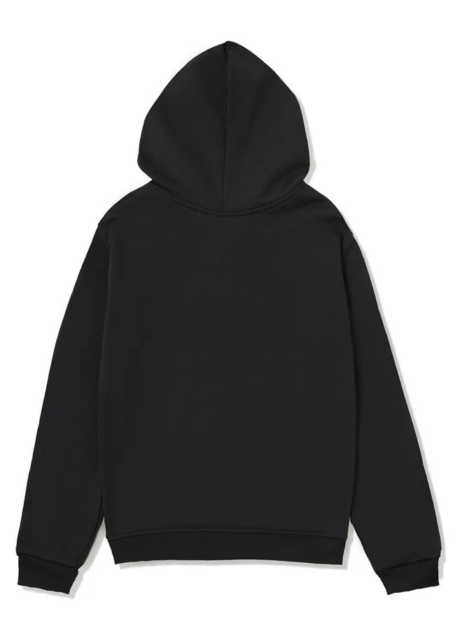 Take Two Graphic Print Pocket Detail Hoodie