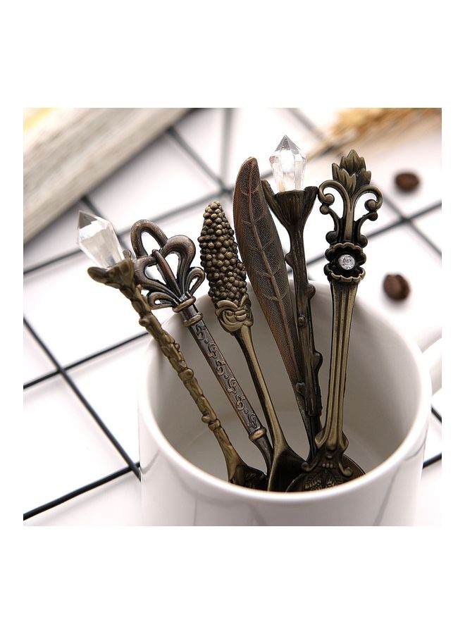 NIBEMINENT 6-Piece Dessert Flatware Kitchen Tools Multicolour 18 x 12cm - Image 4