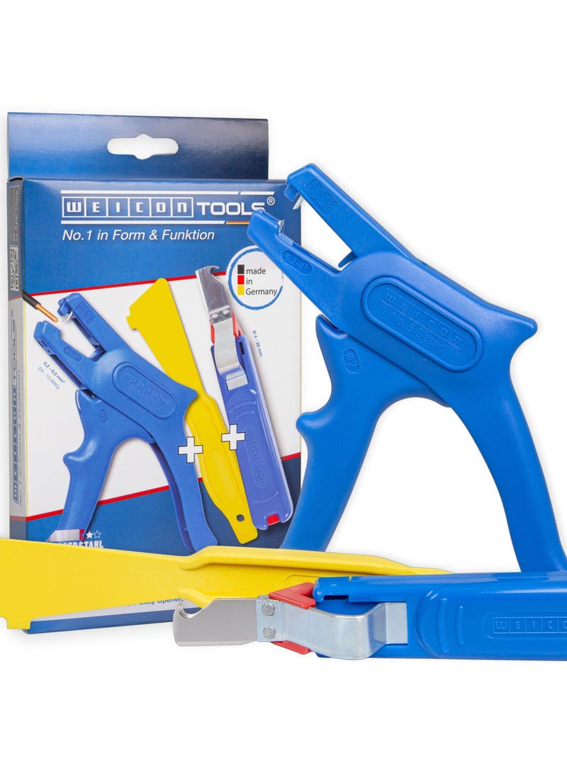 WEICON Classic-Set Tools | For electrical installation, handicraft, household and hobby, 3 pieces - Image 1
