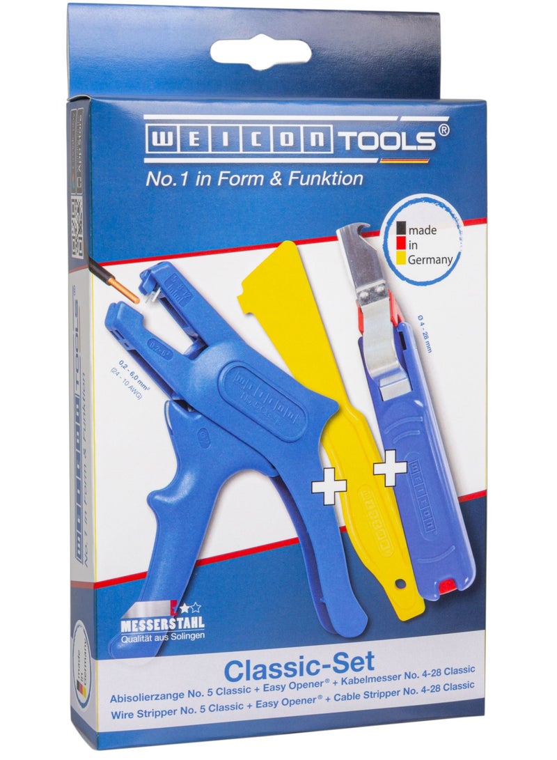 WEICON Classic-Set Tools | For electrical installation, handicraft, household and hobby, 3 pieces - Image 2