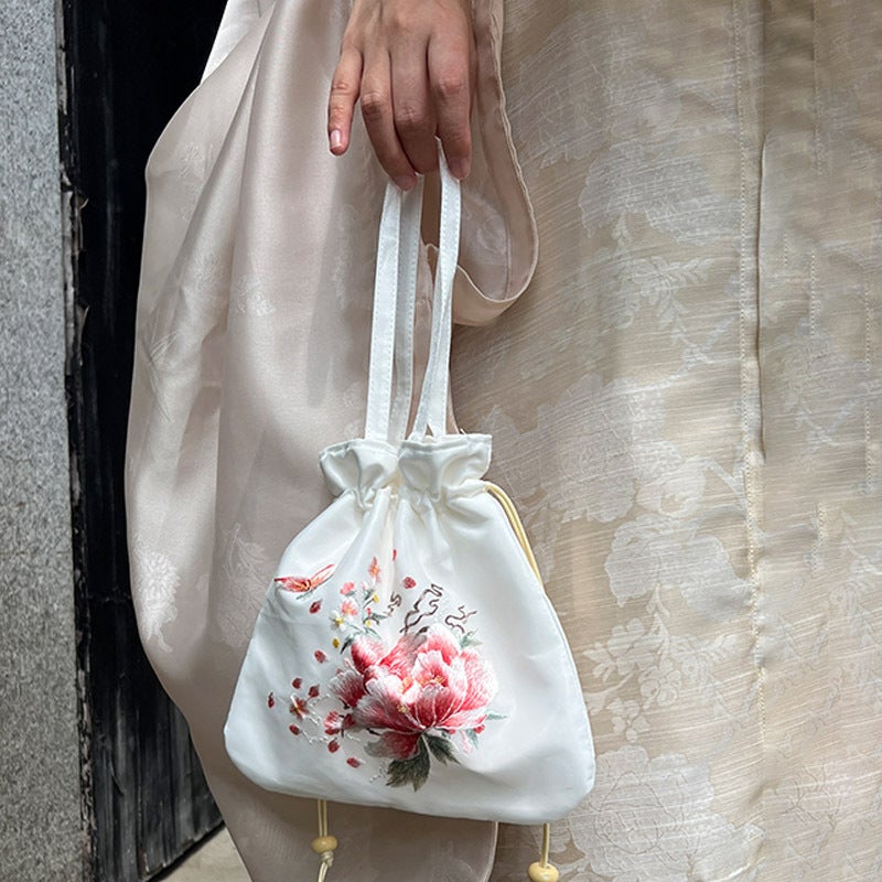 Four Seasons Universal Su Embroidery Bag Elegant All-Match Handbag National Style Cheongsam Bag Crossbody Bag Chinese Elements Antique Bag - Image 1