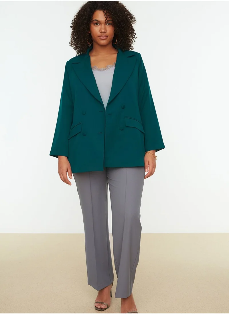 Trendyol Curve Double Breasted Blazer