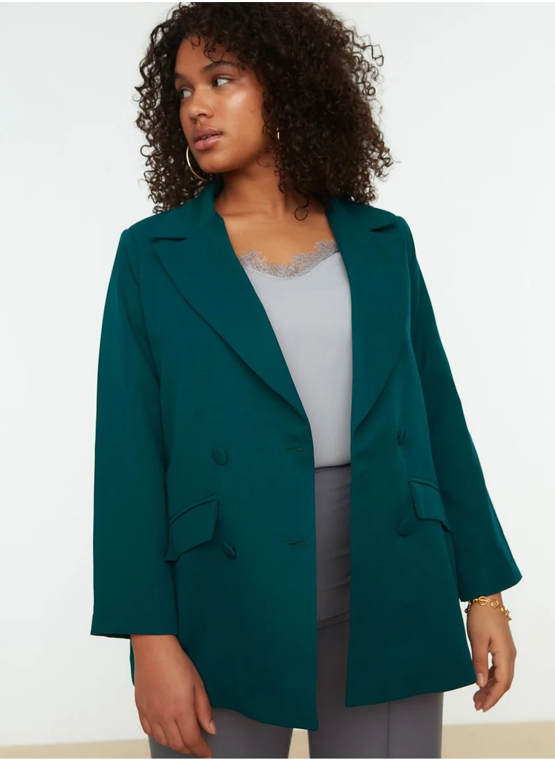 Trendyol Curve Double Breasted Blazer