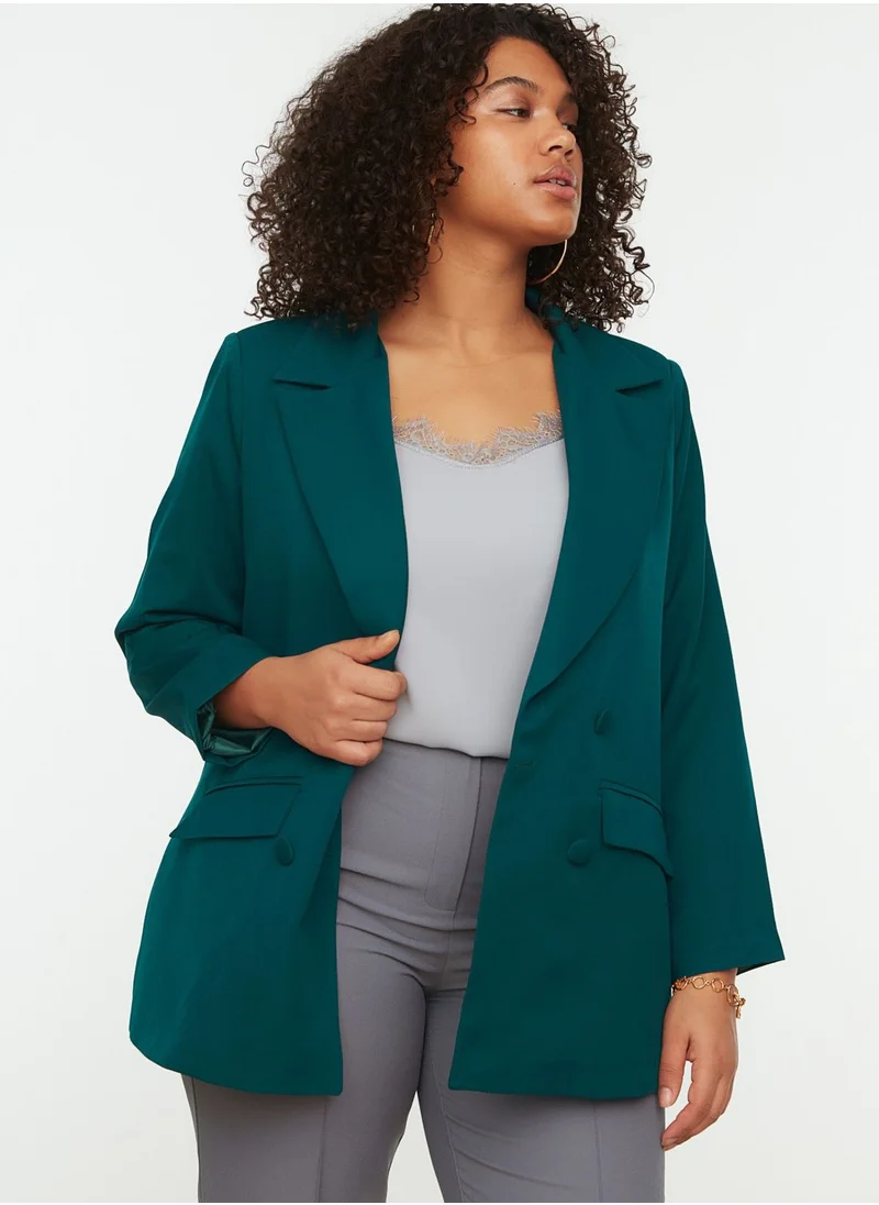 Trendyol Curve Double Breasted Blazer