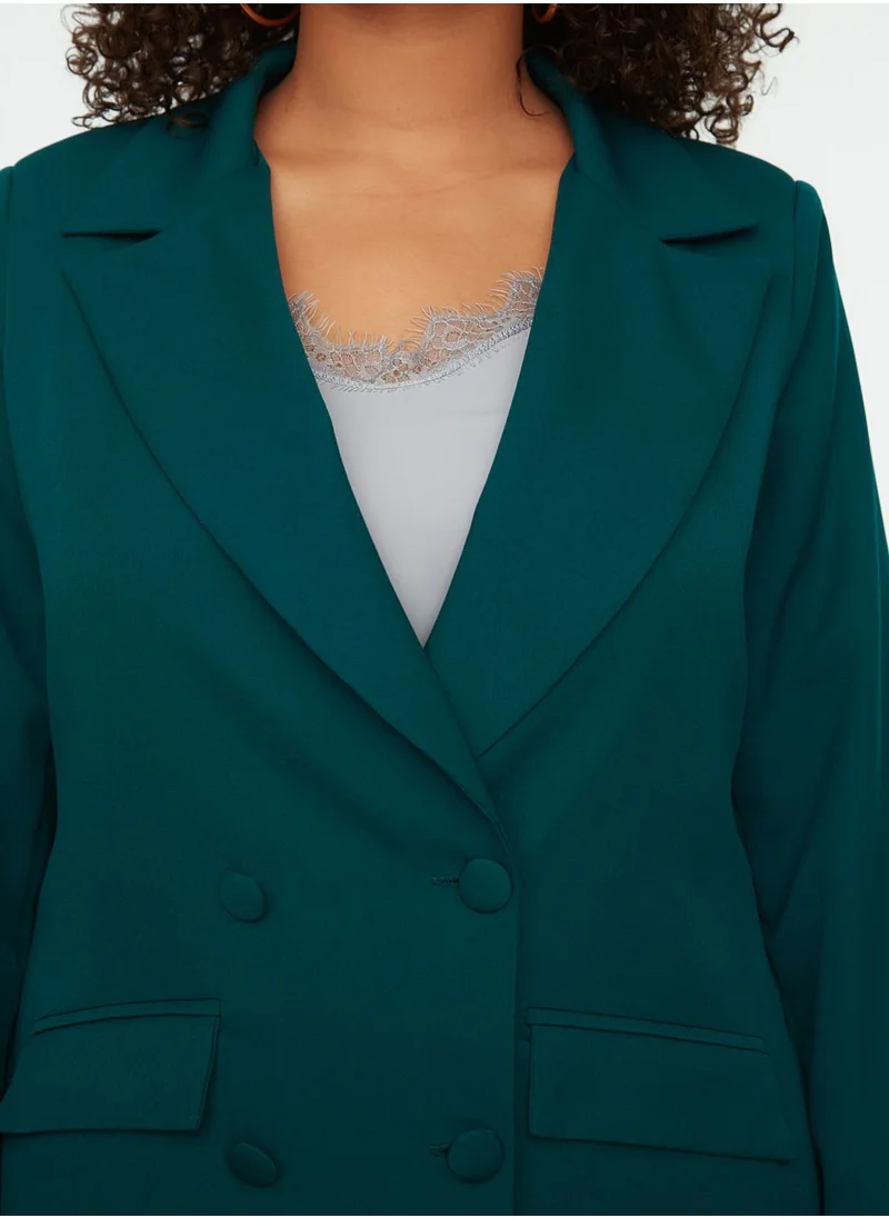 Trendyol Curve Double Breasted Blazer