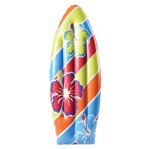 U.S. Toy US Toy Inflatable Surf Board Luau Decoration Theme Beach Pool Toy - 3 Feet Long - Image 1