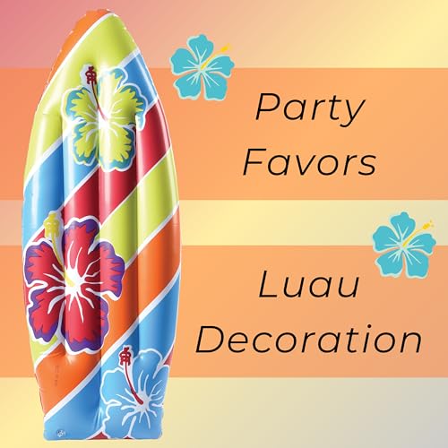 U.S. Toy US Toy Inflatable Surf Board Luau Decoration Theme Beach Pool Toy - 3 Feet Long - Image 3