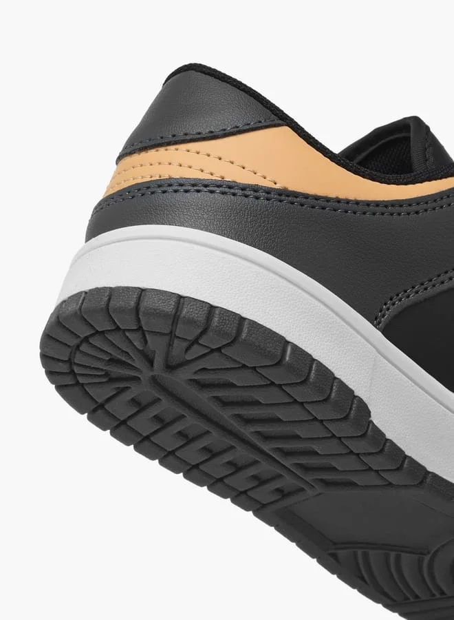 شو اكسبرس Boys Panelled Sports Shoes with Hook and Loop Closure