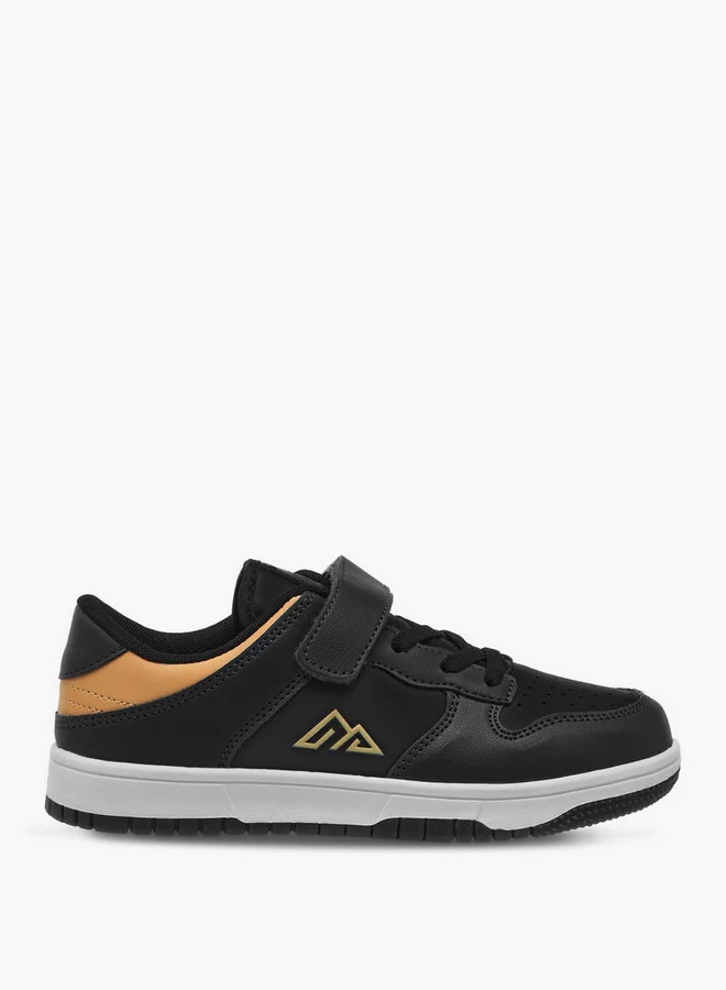 Oaklan by Shoexpress Kids Panelled Sneakers With Hook And Loop Closure