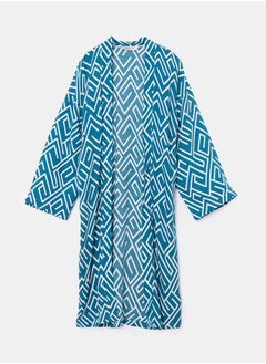 LC WAIKIKI Shawl Neck Patterned Long Sleeve Kimono  - Image 5