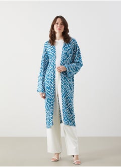 LC WAIKIKI Shawl Neck Patterned Long Sleeve Kimono  - Image 2