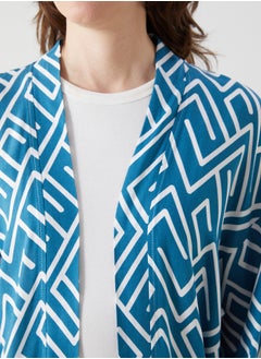 LC WAIKIKI Shawl Neck Patterned Long Sleeve Kimono  - Image 3