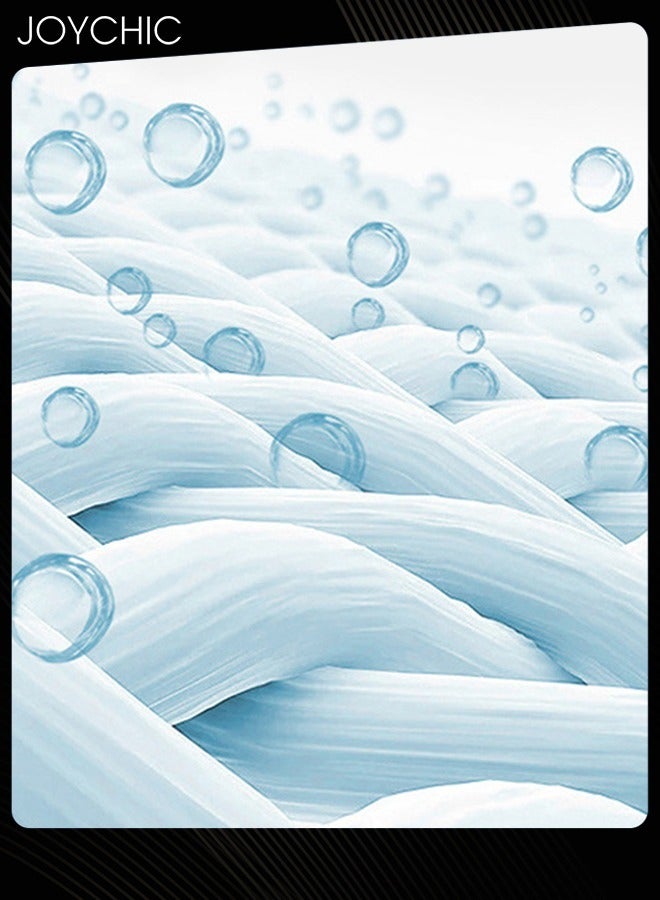 Joychic سروال بيجاما قطن نقي مغسول للرجال بتصميم ياباني رقيق بنمط مربعات للمنزل مقاس كبير لون أزرق داكن - Image 2