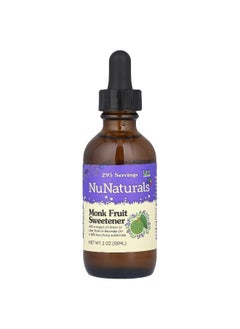 NuNaturals NuNaturals, Monk Fruit Sweetener, 2 oz (59 ml)  - Image 1