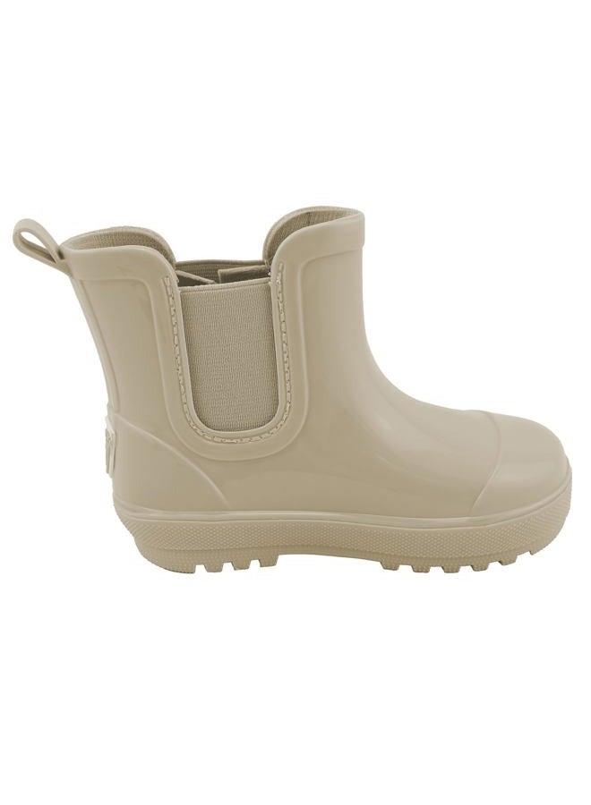 Bearpaw Toddler Rain Boots, Waterproof Rubber Kids Rainboot, Girls/Boys Light Water Shoes for Muddy Park/Hiking, Taupe Gloss/5 - Image 5