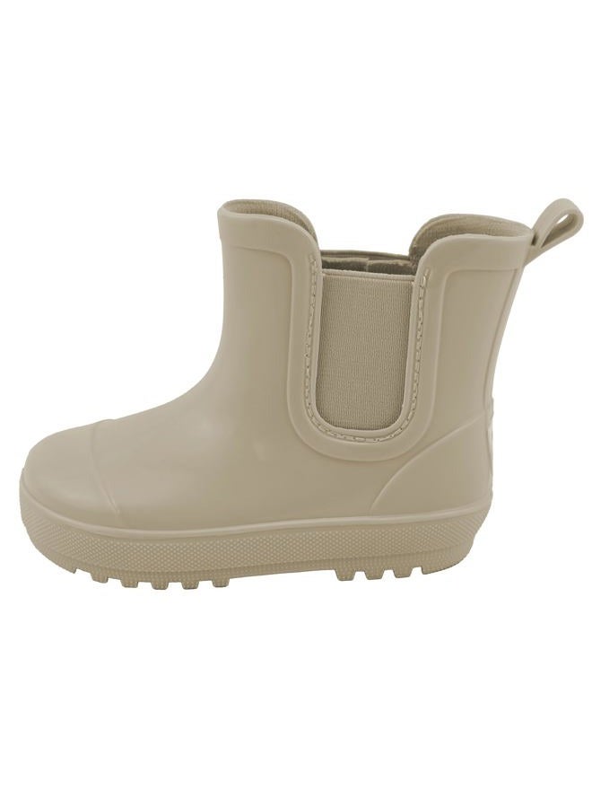 Bearpaw Toddler Rain Boots, Waterproof Rubber Kids Rainboot, Girls/Boys Light Water Shoes for Muddy Park/Hiking, Taupe Gloss/5 - Image 3