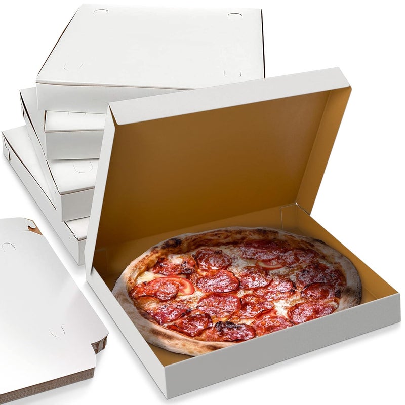 MMWILLCARE 12 Inch Pizza Box 12 X 12 X 15 Inch White set of 100  - Image 4