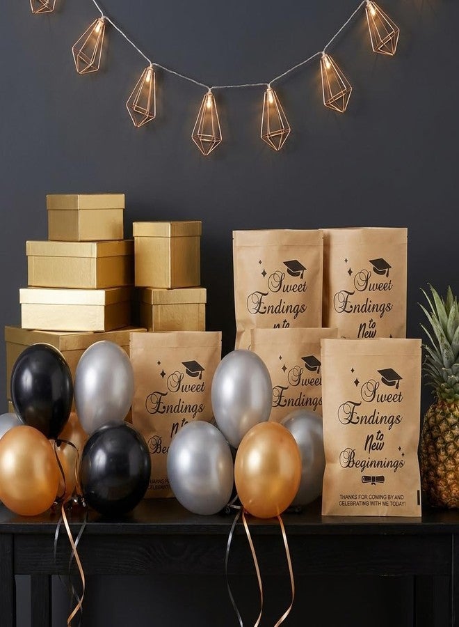 eowqeiur 100 PCS Paper Graduation Candy Bags(5.1x7.9 Inch Kraft One Smart Food Popcorn Cookie Treat Bags Goodie Snack Gifts Wrap Congrats Grad Graduation Party Favors Supplies Decorations 2026 Table Decor - Image 5