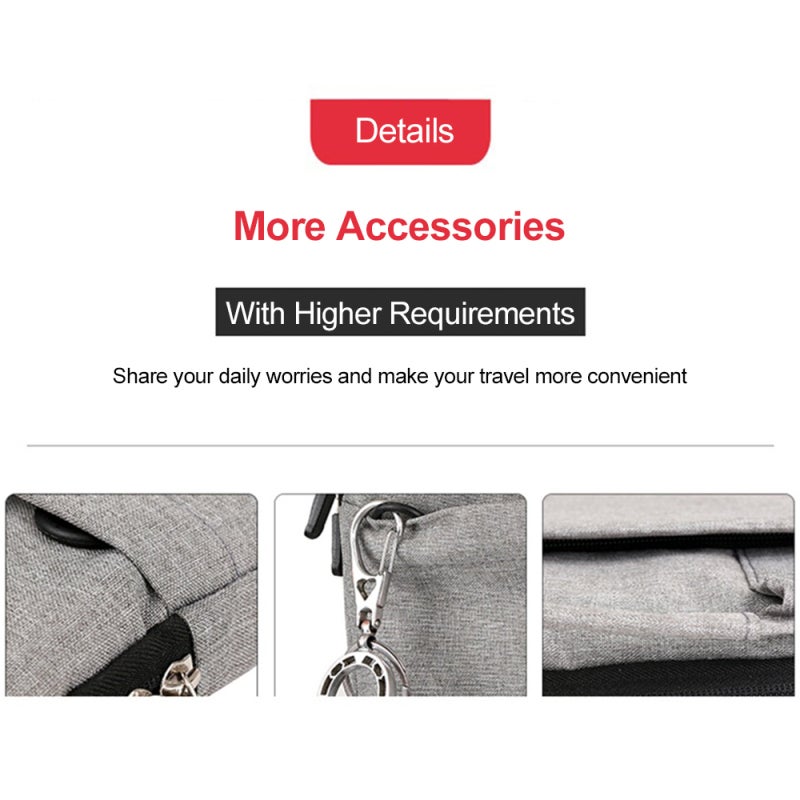 Laptop Bag: 15" Rose Premium Oxford Fabric - Soft Fleece Liner Spacious Storage Exquisite Metal Zippers for Daily Use Travel Office Business Trips - Image 4