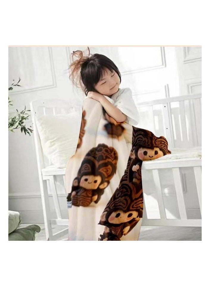 general Flannel thin blanket (warm and comfortable, suitable for sleep, gaming, dust removal and sandproof) 150cm*200cm - 676 - Image 4