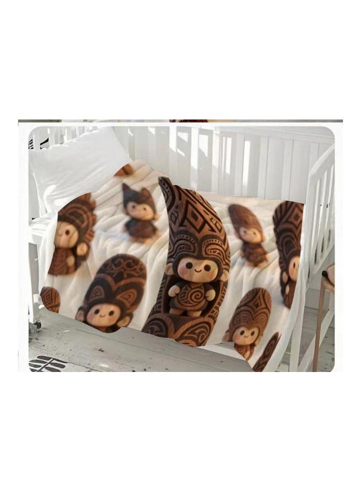 general Flannel thin blanket (warm and comfortable, suitable for sleep, gaming, dust removal and sandproof) 150cm*200cm - 676 - Image 3