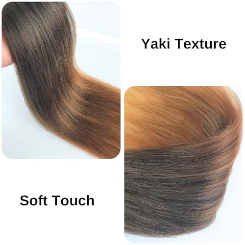 Leticia Ombre 1B/30/27 Braiding Hair Pre stretched Brown to Honey Blonde Boho Hair for Braiding Knotless Curly Crochet Braids Ez Braid Synthetic Twist - Image 4