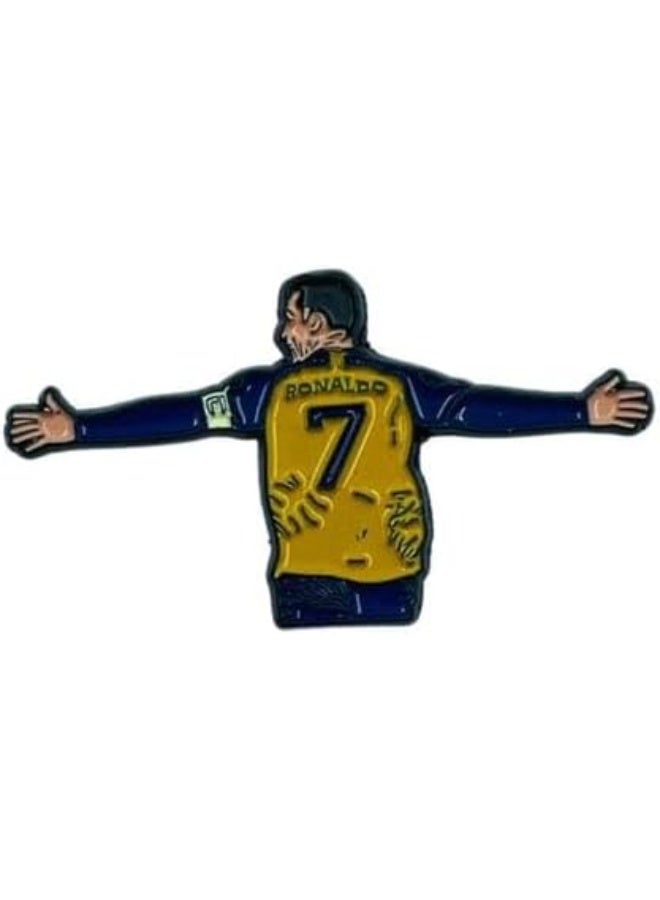 راين ملصق معدني لشارة صورة رونولدو، قطعتين، 3.5 * 2 سم