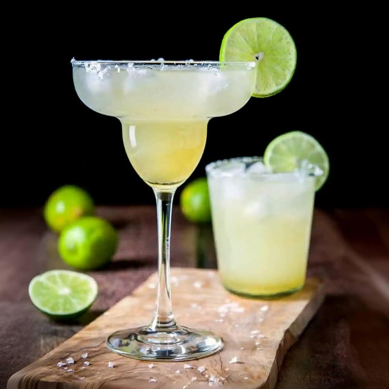 ROSEFINCH ROSEFINCH Margarita Glasses Set of 2 Margarita Cocktail Glasses Clear Daiquiri Glasses for Parties Classic Cocktail Drinking Glasses for Frozen Drinks Clear  - Image 2